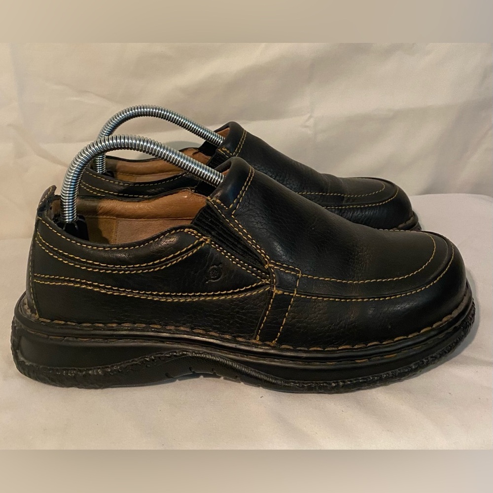 Born Leather‎ Slip-On Men’s Black Loafers Size 8